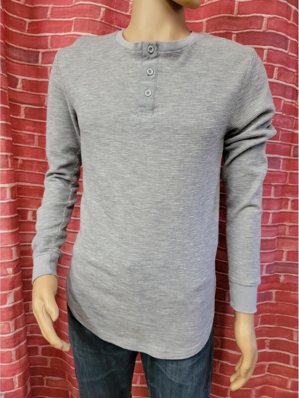 RSQ Collective Thermal Gray Men's Shirt Size S #R2